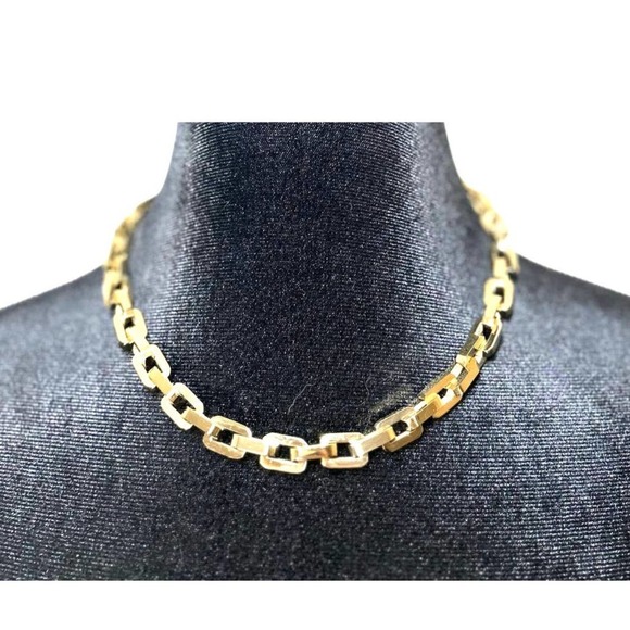 Eddie Borgo Supra Link Chain Gold Statement Necklace 17" Length NWT Retail $425 - Picture 10 of 10